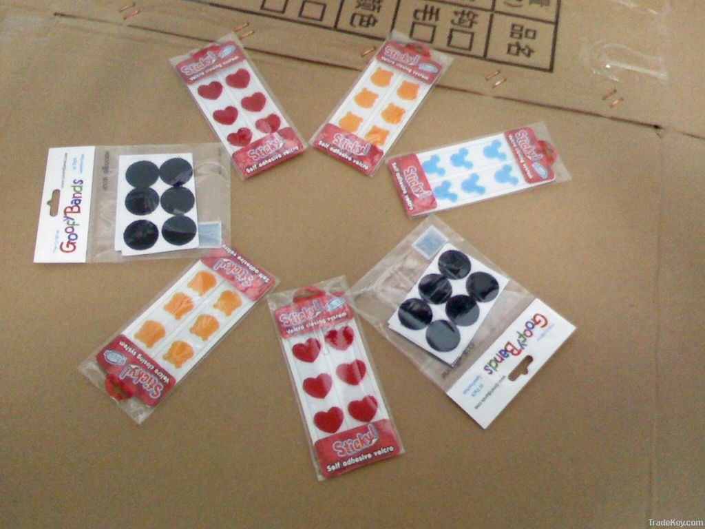 sticky back Velcro circles/dots/coins/squares