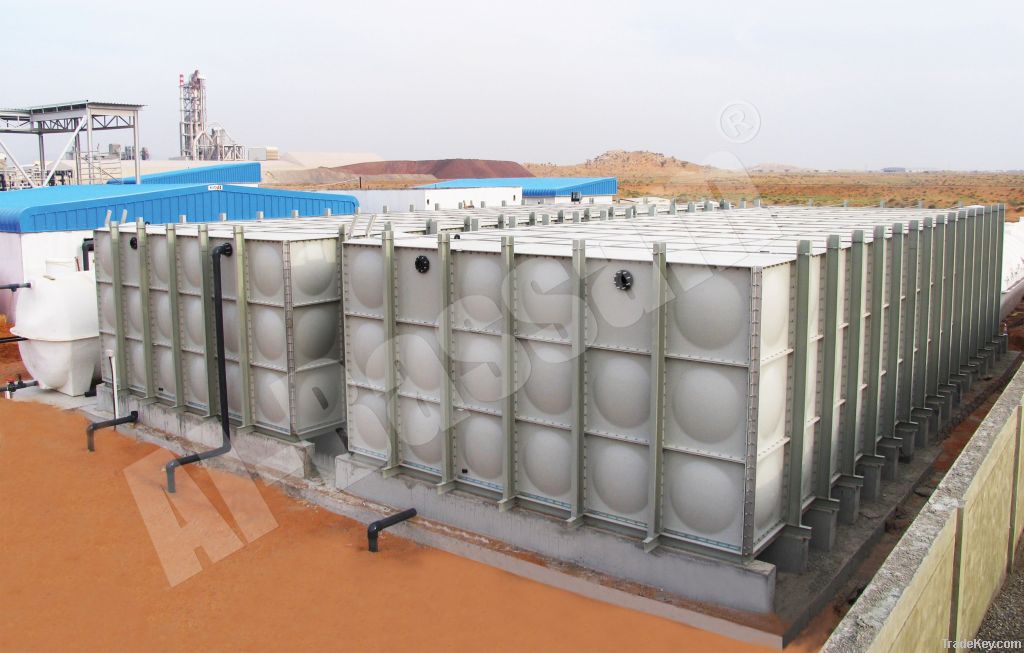 GRP "Hot Pressed" Sectional Panel Tanks