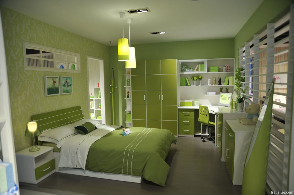 2013 Newest kids bedroom sets with simple design