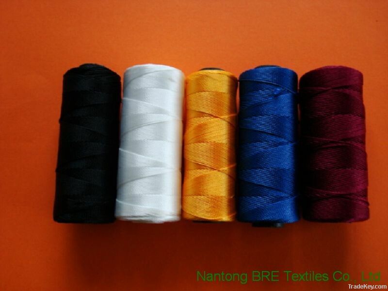 nylon6 / polyester twined thread