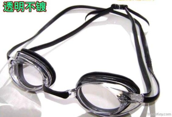 professional design swimming goggles with transparente lens