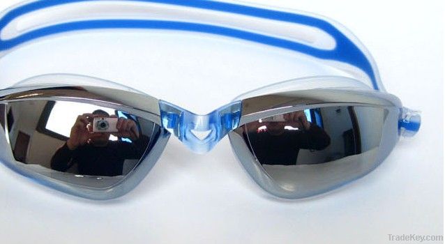 high quality swimming goggles with mirror coated lens