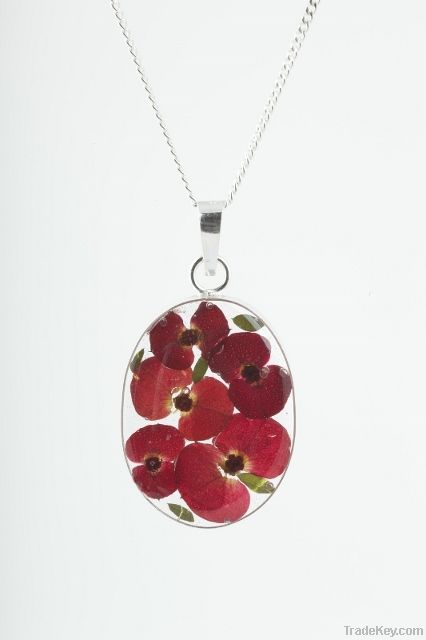 Sterling Silver Jewellery with 'Real Flowers'