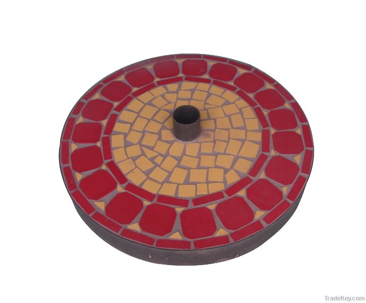 Ceramic Mosaic Parasol Base