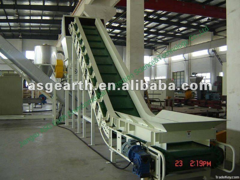 Film waste recycling line