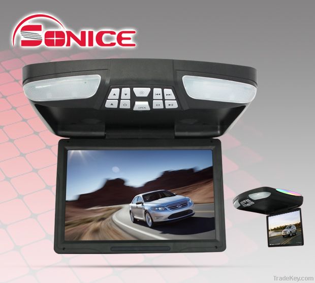 12.1'' slim car flip down multi-media Hitachi lens dvd displayer