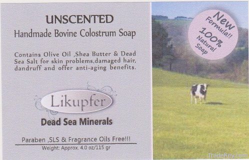 Handmade Bovine Colostrum Soap With Dead Sea Minerals-For skin problem