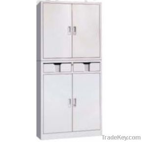 steel storage cabinet with four doors