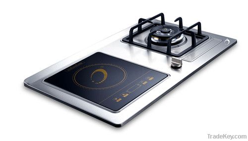 gas stove with induction cooker