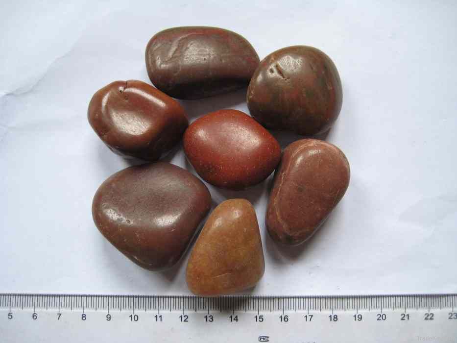 Red Polished pebble stone