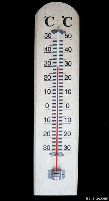 A-9  indoor wooden thermometer
