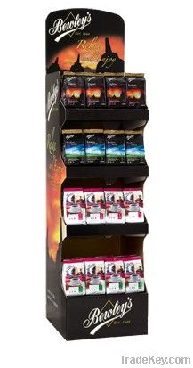 supermarket shelves for hat pop printed paper box beauty display stand