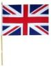 Uk british handheld flags