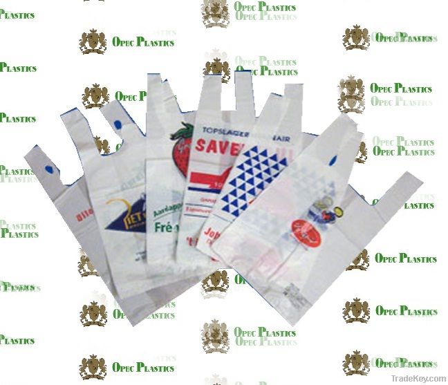 HDPE T-shirt plastic bags print-high quality plasticbags-OPEC plastic