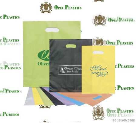 HDPE Die-cut plastic bags print-high quality plasticbags-OPEC plastic