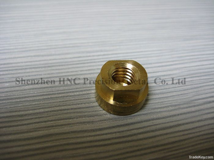 precision brass machining connector with female and gorgeous surface