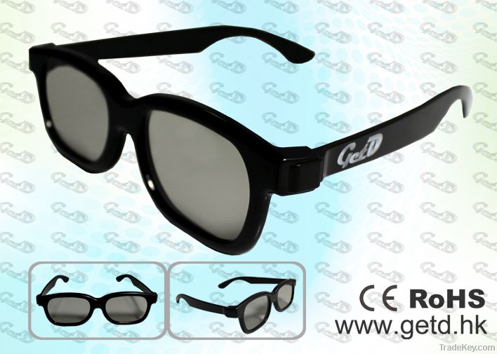 3D TV ABS Plastic Circular polarized 3D glasses CP297GTS01