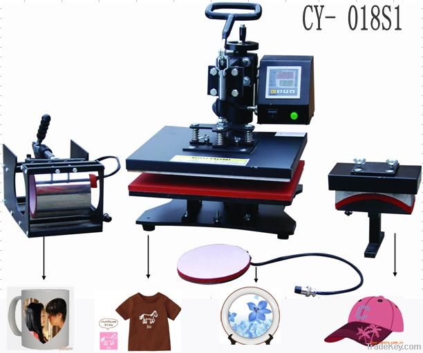 CE passed multifunction  8 in 1 heat transfer machine