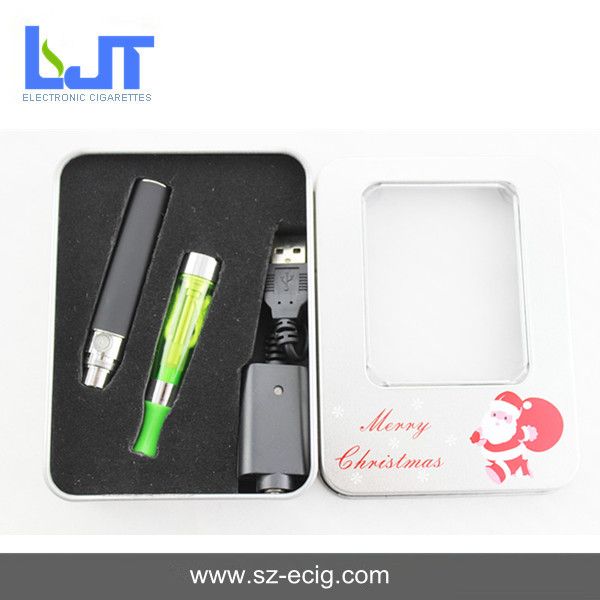 High quality New Christmas e cigarette EGO-CE4 Christmas decoration gift product with Iron case 