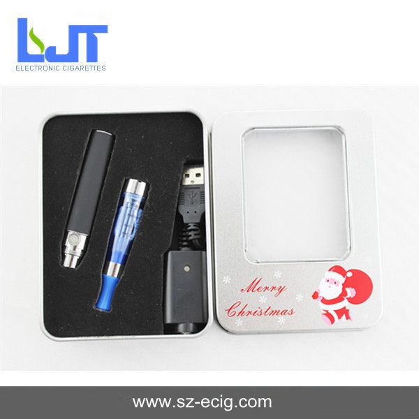 High quality New Christmas e cigarette EGO-CE4 Christmas decoration gift product with Iron case 