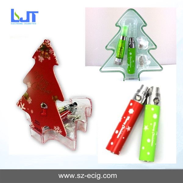 Christmas gift packing e cigarette with plastic box packing