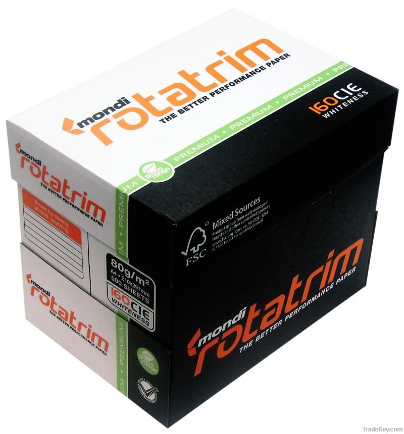 Mondi Rotatrim copy paper A4 80gsm, 75gsm, 70gsm