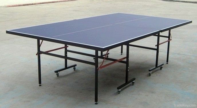 folding table tennis table as-501 square leg 2'' wheels