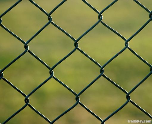 Galvanized and PVC Coated Chain Link Fence