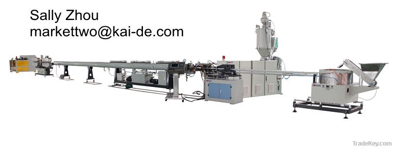 Flat drip irrigation pipe making machine