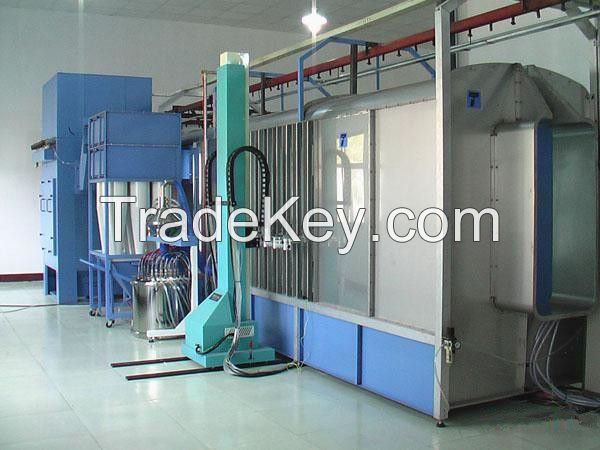 customer design powder coating booth for metal parts