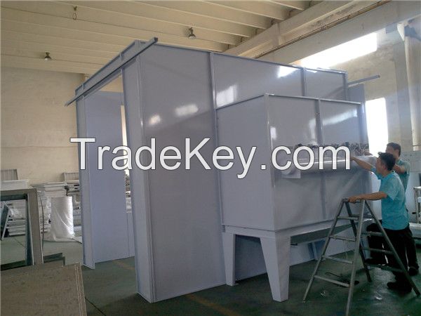 powder coating booth for metal parts