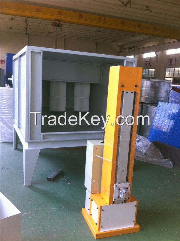 customer design powder coating booth for metal parts