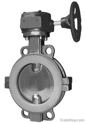 Lining four fluorine butterfly valve