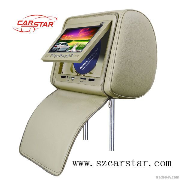 HOT ! 7 inch headrest car dvd player with SD USB IR