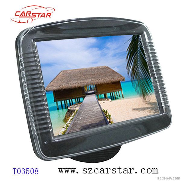 3.5 inch mini car lcd monitor with hdmi input