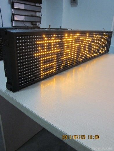 Poos P10 single yellow led sign SD-P10-1-Y