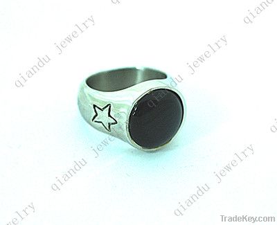 fashion 316L stainless steel plated ring