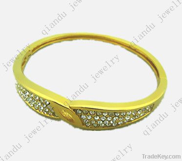 fashion 316L stainless steel gold plated women's bangle