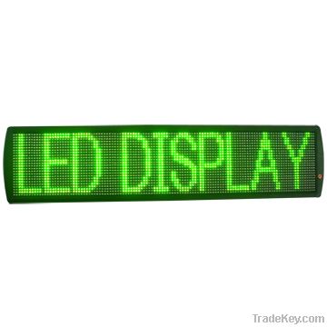 7X80pixel P7.62mm green semi outdoor led writing sign for window shop