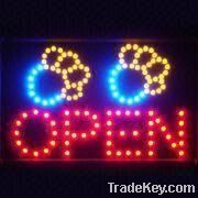 super bright open led sign display