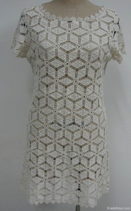 sexy charming metal wire crochet dress