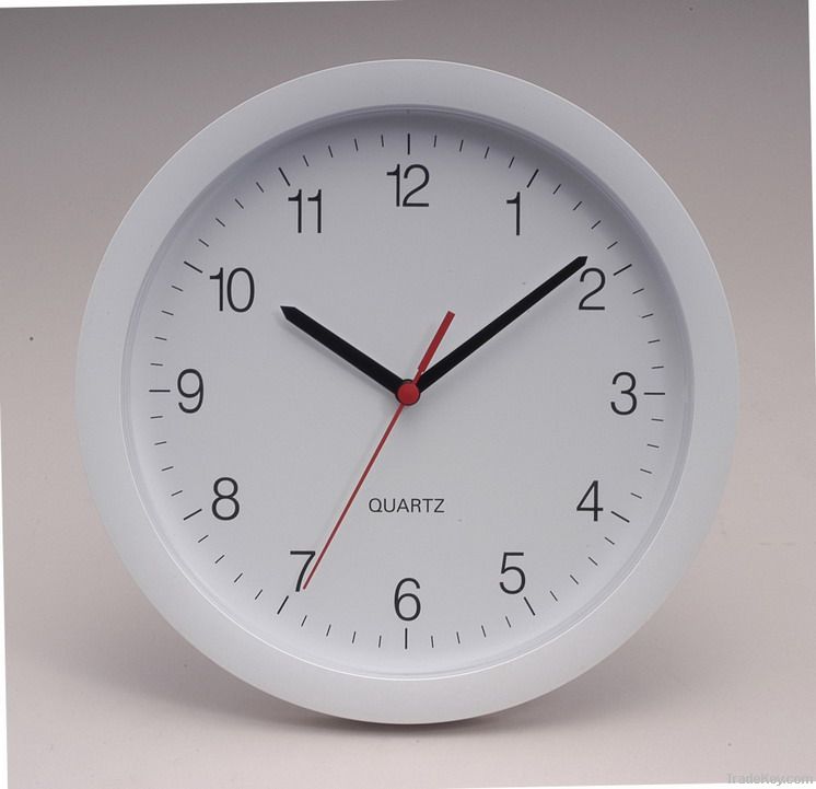 Plastic wall clock, non alarm