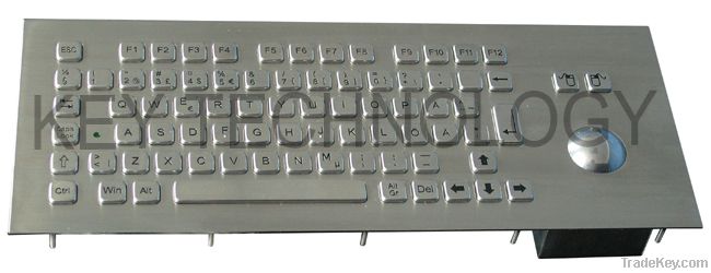 vandal proof IP65 stainless steel keyboard