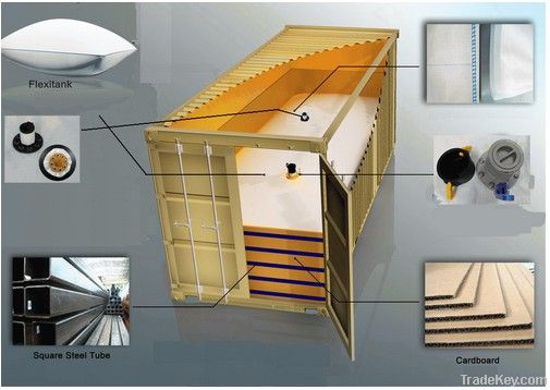 Flexitank for vegetable oil transportation in 20 ft container