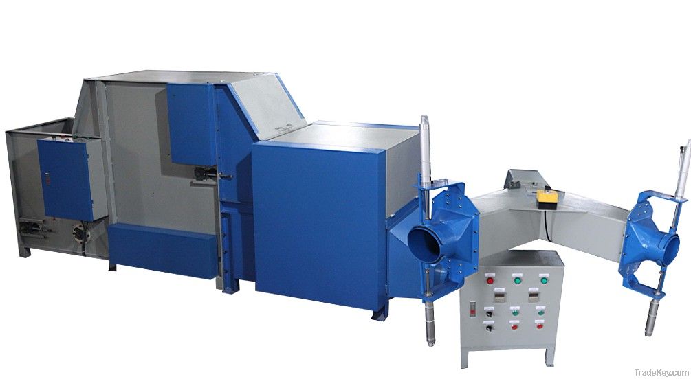 Fiber carding & pillow filling machine