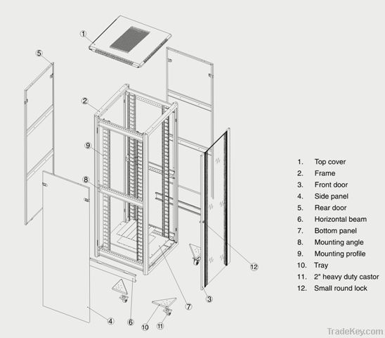 19 inch TE Networking Cabinets from China Manufacturer