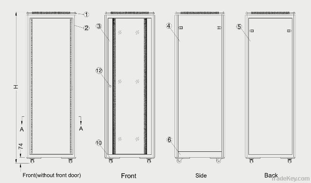 19 inch TE Networking Cabinets from China Manufacturer