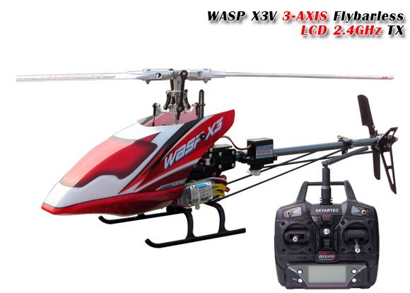 WASP X3V 3 AXIS flybarless RTF version