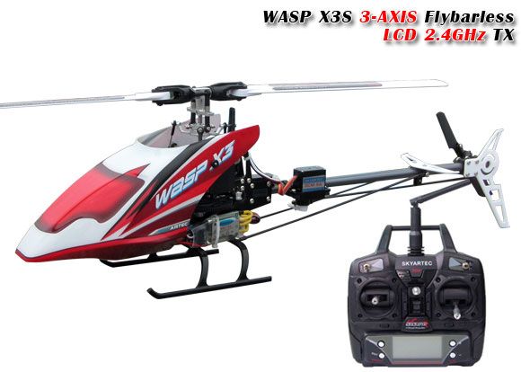 WASP X3S 3 AXIS flybarless 2.4GHz plastic RTF