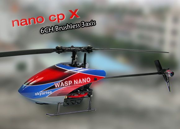 WASP100 NANO CPX 6 CH fairless 3D LCD 2.4GHz helicopter